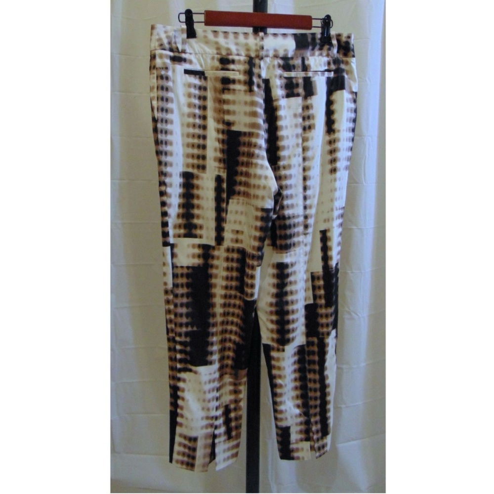 Halston Heritage Fading Dots silk pants Sz 10 - Picture 4 of 5